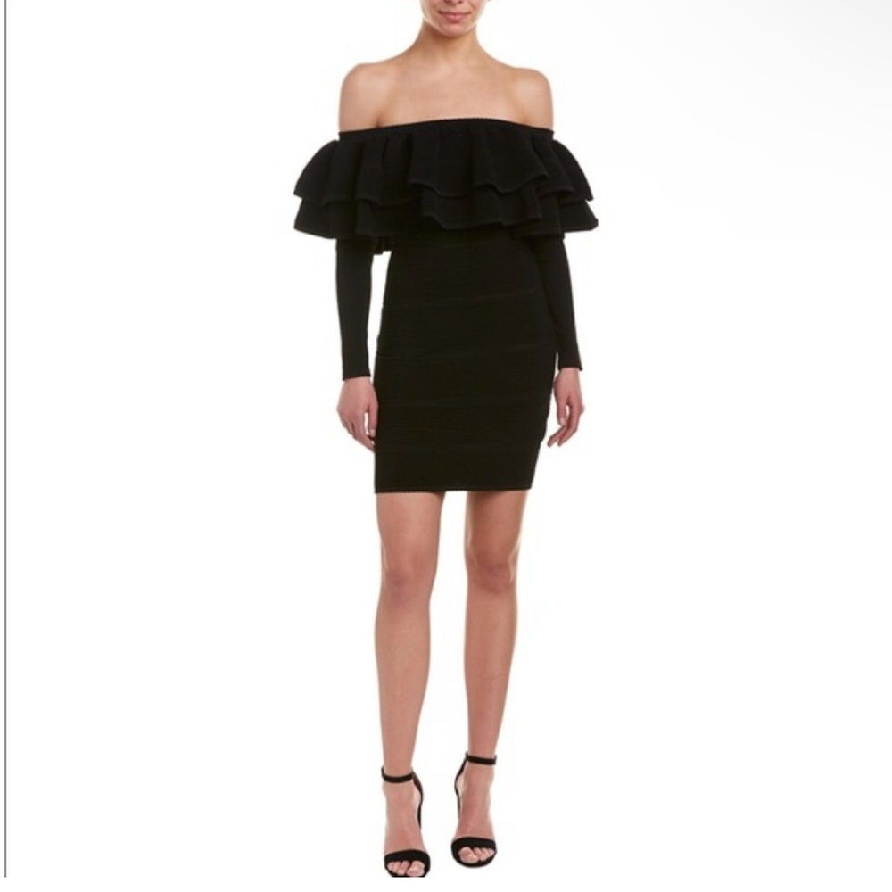 KEEPSAKE Knit Off-Shoulder Cocktail Dress - S